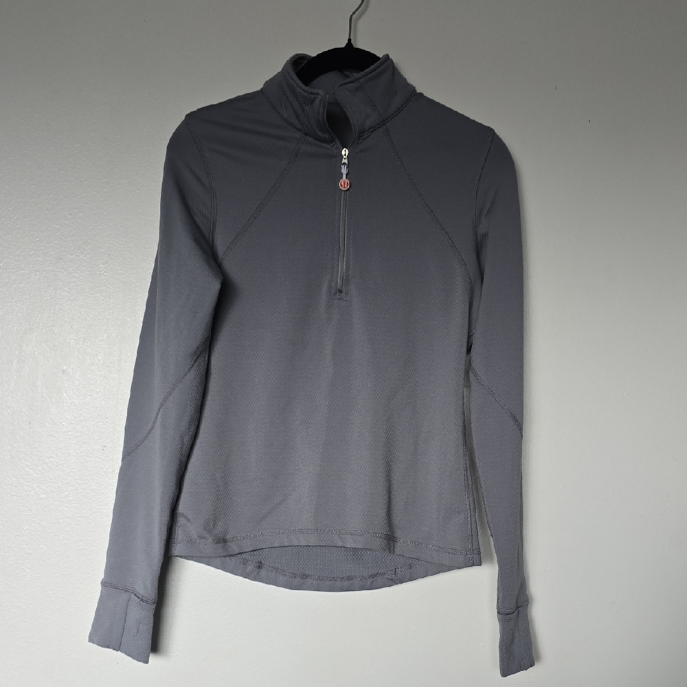 lululemon athletica Gray Quarter-Zip Sweatshirt